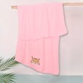 thumbnail image 1 of Toalla de baño para niños de Microfibra , suave, absorbente, de secado rápido, cómoda, con bordes, para niños y niñas. Mod. Rosa - Gato, 1 of 3