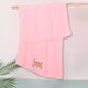 thumbnail image 1 of Toalla de baño para niños de Microfibra , suave, absorbente, de secado rápido, cómoda, con bordes, para niños y niñas. Mod. Rosa - Gato, 1 of 3