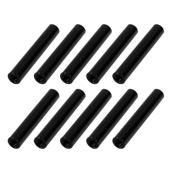 10Pcs M3 x 30mm Round Aluminum Column Alloy Standoff Spacer Stud Fastener Black