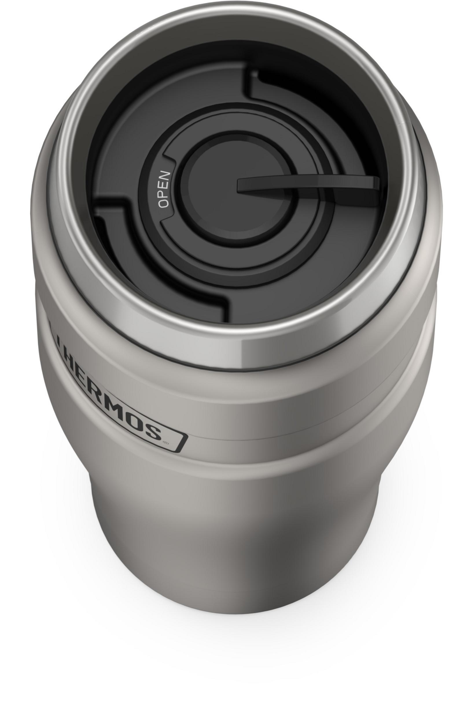 Thermos Stainless King Vacuum Insulated Stainless Steel Tumbler, 16oz, Matte Stainless Steel