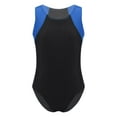 thumbnail image 5 of Mufeng Kids Boys Gymnastics Leotard and Shorts Set Ballet Dance Leotard Unitard Bodysuit Dancewear Royal Blue&Black 14, 5 of 7