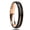 4mm, variant on Tungsten Carbide Two-tone Ring Rose Gold and Black Diamond-cut Sandblasted Finish Unisex Tungsten Steel Couple Rings