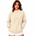 thumbnail image 6 of Mock Neck Sweatshirt Women Fall Fashion Oversized Turtleneck Pullover Long Sleeve Casual Sweatshirts, S-3XL, 6 of 8