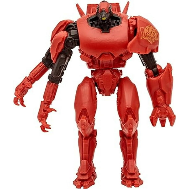 McFarlane Figura de Accion Titanes Del Pacifico Crimson Typhoon Figura con Comic rojo Estandar