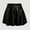 Black, variant on Women's Fashion High Waist Pleated Solid Color Short Skirt Loose Skirt Metallic Skater Skirt Sparkly Shiny Flared Pleated A Line Mini Skort Cage Skirt Lingerie Skirt Too Too Skirt for Women Latex