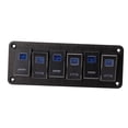 thumbnail image 3 of Panel de Interruptor de Balancín de Barcas, DC12V-24V Azul Retroiluminado Previamental Con Cablado en el Interruptor de Palanca de Ida, 3 of 7
