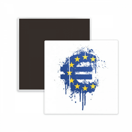

European Union Monetary Unification Symbol Square Ceracs Fridge Magnet Keepsake Memento
