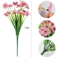 thumbnail image 2 of 20 Bundles Artificial Flowers Outdoor UV Resistant Faux Flowers No Fade Fake Plastic Plants Garden Porch Window Box Decorating (Pure White) A, 2 of 5