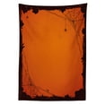 thumbnail image 3 of Ambesonne Halloween Tablecloth Rectangular Table Cover, Grunge Scary Frame Design, 60"x90", Orange Brown, 3 of 4