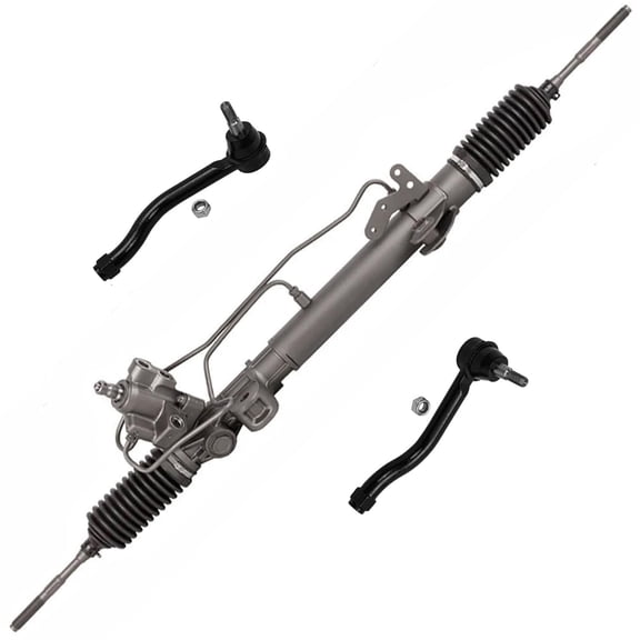 Detroit Axle - Front 3pc Rack and Pinion Kit for 2007-2013 Nissan Altima, 1 Power Steering Rack and Pinion 2 Outer Tie Rods 2008 2009 2010 2011 2012