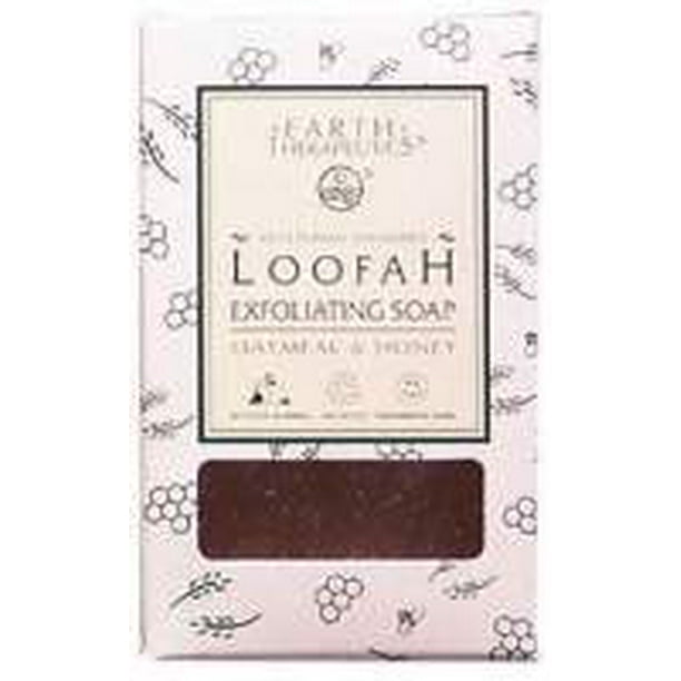 SoapLoofah Exfoliating, Oatmeal & Honey Earth Therapeutics 4 oz Bar