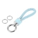 thumbnail image 1 of Llavero de Bargains Únicos, llavero universal con anillo para llaveros para mujeres, cuero sintético azul claro tono plateado, 1 of 6