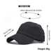 thumbnail image 3 of Gorra de béisbol de algodón para mujer con agujero para la coleta - Visera curvada, sombrero transpirable para el sol, deportes al aire libre en primavera/verano, material de algodón natural, 3 of 4