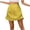 Yellow, variant on Mini Skirts for Women Polka Dot Printed Summer A-Line Skirt with Zipper,Sizes S-5XL