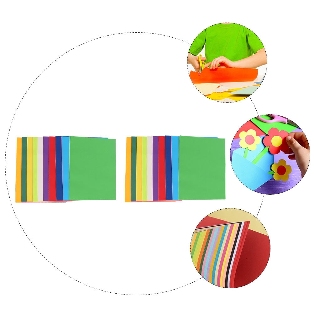 200 Sheets A4 Handmade Origami Handicraft Paper Colored Printer Dual-sided Folding Child