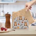 thumbnail image 2 of Yayeee Napkin Holder for Table Kitchen Paper Tissue Organization, Brown Cartoon Bears, 2 of 8