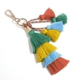 thumbnail image 4 of EeaseMX 1 colgante de hilo de algodón para bolso, accesorio de moda, llavero con borla, hermoso colgante para bolso, para decoración (verde), 4 of 7