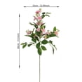 thumbnail image 3 of MMJ Artificial Flowers Silk Rose Jasmine 31.50in Tall Lifelike Faux Stem Vase Arrangement Home Living Room Elegant Accent, 3 of 6