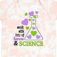 thumbnail image 4 of Inktastic Made with Lots of Love and Science Heart Bubbles in a Beaker Boys or Girls Baby Bodysuit, 4 of 5