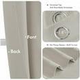 thumbnail image 3 of Natural Blackout Curtains - Bedroom Window Treatment Curtains Thermal Insulated Room Darkening Drapes for Living Room Kitchen Grommet Light Blocking Drapery, 40 x 54 Inches Long, 2 Panels, 3 of 5