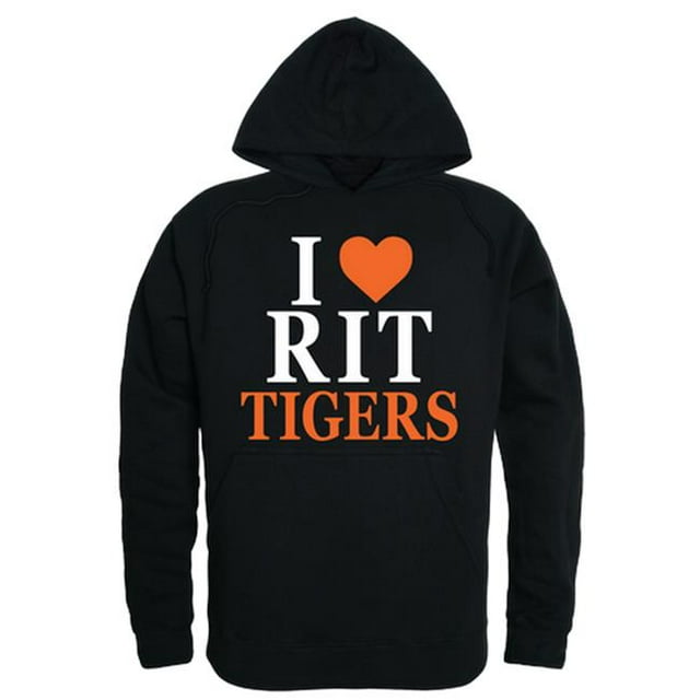 W Republic 553-370-BLK-04 Rochester Institute of Technology Sweat à Capuche I Love, Noir - Extra Large