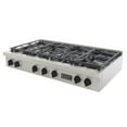 thumbnail image 5 of 48 in. Natural Gas Range Top in Stainless Steel with Tuxedo Black Knobs, 5 of 13
