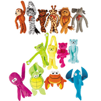 Fun Express Bulk 72 Pieces Long Arm Stuffed Animal Giveaway Kit