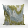 thumbnail image 4 of Plutus Velvet Glamour Blue, Citrine, Cream Handmade Luxury Pillow - Double sided 12" x 20", 4 of 5