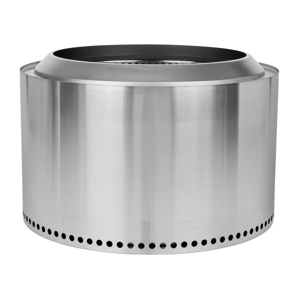 焚火台 en solo Yukon 29 Inch Round Stainless Steel Wood-Burning Fire Pit in