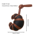 thumbnail image 2 of Oliegs Croissant Keychain Leather Keychain Family Portable Backpack Pendant, 2 of 4