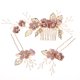 thumbnail image 5 of Accesorios para el cabello de novia de boda japonesa y coreana Conjunto de tres piezas de peine y horquilla para el cabello de color rosa y azul transfronterizos entre Europa y Estados Unidos, 5 of 5