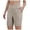Beige, variant on felwors Women's 9" Bermuda Long Shorts with Pockets High Waisted Athletic Walking Shorts Yoga Khaki for Size L