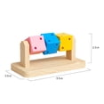 thumbnail image 2 of BESTSKY 2026 New Hamster Enrichment Toys,Hamster Toys,Hamster Chew Toys,Wooden Small Animal Cage Accessories,For Syrian & Dwarf Hamsters,Gerbils,Rats, 2 of 7