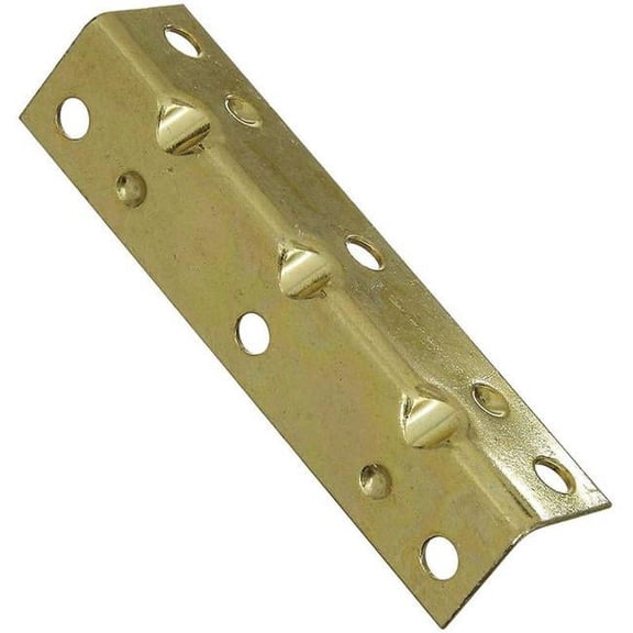 National Hardware N226-274 3-1/2" X 3/4" Brass Corner Braces 4 Count