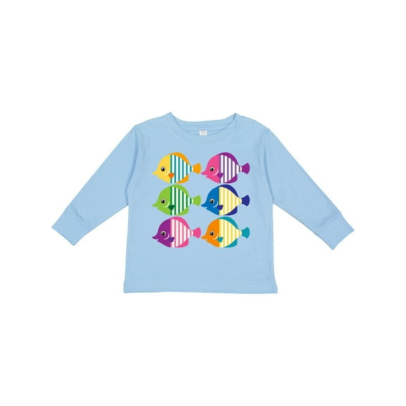 Inktastic Tropical Fish Lover Girls Long Sleeve Toddler T-Shirt