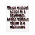 thumbnail image 6 of Inspirational Wall Art  Vision Without Action Motivation Wall Decor for Home Office Gym Inspiring Success Quote Print Ready to Hang Unframed, 6 of 13
