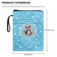 thumbnail image 7 of HELLHERO Book Sleeve Cover, 1 pc Polyester Fabric Book Protection Book Organzoer Holder for Class Office Pocket, 11.4 Inch X 8.66 Inch, 7 of 7