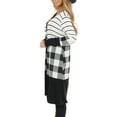 thumbnail image 4 of Munlar Long Sleeve Womens Dress Coat Plaid Cardigan Christmas Winter Coat for Women, 4 of 7