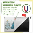 thumbnail image 4 of Christmas Mailbox Covers Magnetic Standard Size 21x18 inch Blue Xmas Tree Mailbox Cover Merry Christmas Mail Box Wrap for Garden Outdoor Yard Decor, 4 of 6