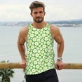 thumbnail image 6 of KLL Daisies Flowers Print Men's Muscle Gym Workout Stringer Tank Tops Bodybuilding Fitness T-Shirts Tank Tops Men-4X-Large, 6 of 7