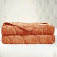 thumbnail image 6 of Home Soft Things 7 Piece Ogee Faux Fur Embroidery Bedspread Set - Burnt Orange - King (102" x 90"), 6 of 9