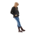 thumbnail image 3 of 1/64 Model Street Figure Character Dolls Building Table Decor Black Hoodie, 3 of 5