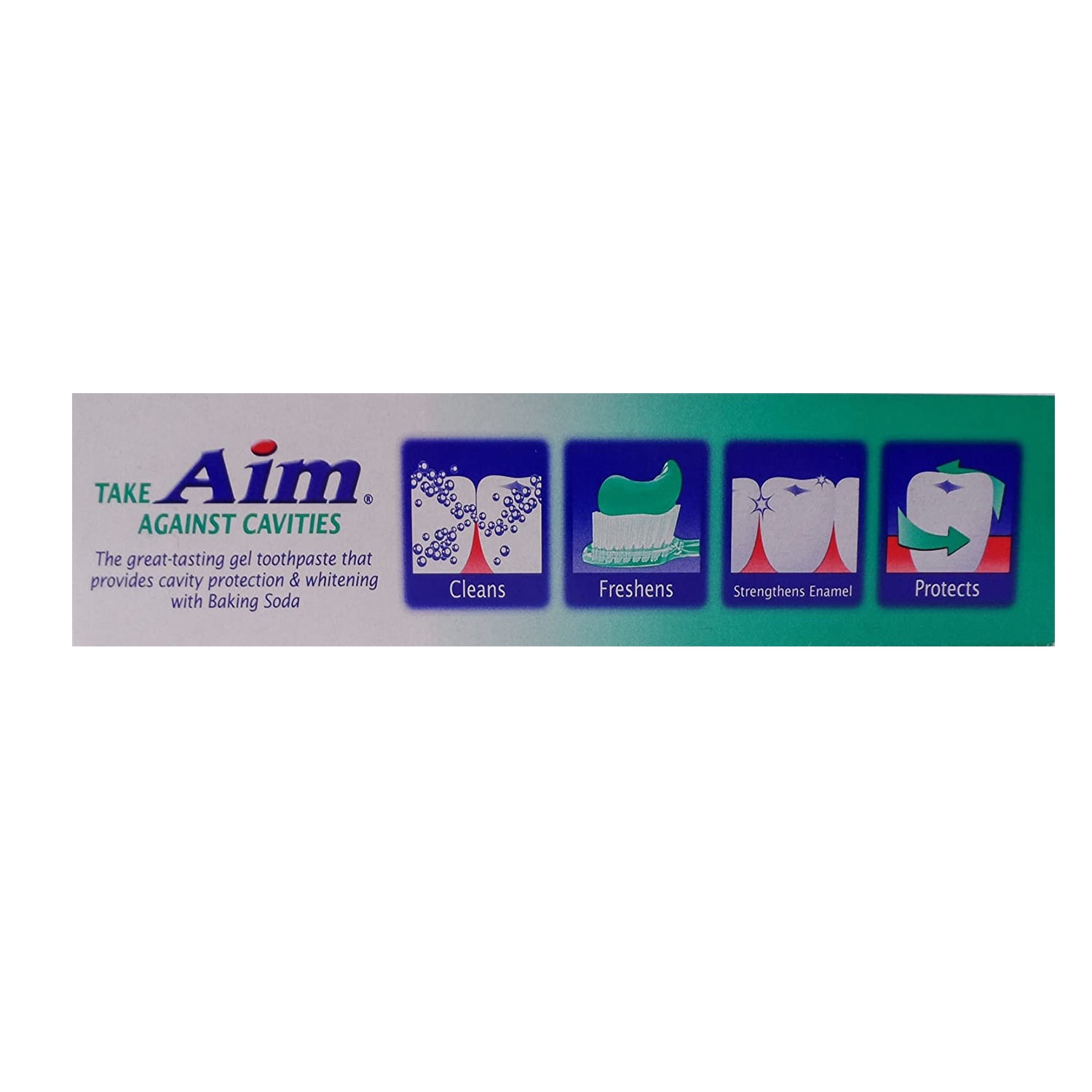 Aim Multi-Benefit Cavity Protection Gel Toothpaste, Ultra Mint 5.50 oz Pack of 7