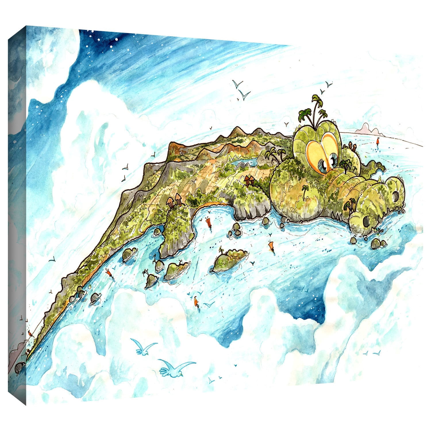 Luis Peres "Timor Island" Gallery-Wrapped Canvas