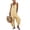 Yellow #1, variant on WULMLEO Women's Striped Loose Fit Square Neck Rompers Sleeveless Minimalist Wide Leg Jumpsuit with Pockets Summer Casual Overall Dressy 2026 Overalls Red L