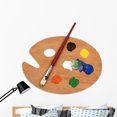 thumbnail image 1 of Art Palette Wall Decal by Wallmonkeys Peel and Stick Graphic (48 in W x 42 in H) WM178899, 1 of 4