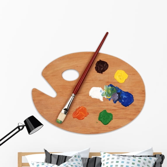 Art Palette Wall Decal by Wallmonkeys Peel and Stick Graphic (48 in W x 42 in H) WM178899