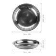 thumbnail image 4 of 10 piezas de plato pequeño para mojar, plato para condimentos, cuencos para bocadillos, platos para salsa para mojar de acero inoxidable, equipo, 4 of 6
