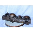 thumbnail image 3 of Four Turtles on Tree Log Bronze Statue, Charming Wildlife Decor 39" x 15" x 10"H, 3 of 12