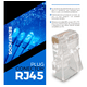 thumbnail image 2 of Plug Conector  Bloosom  Rj45 Para Cable Red Utp Cat 5e 100 Piezas Transparente, 2 of 5